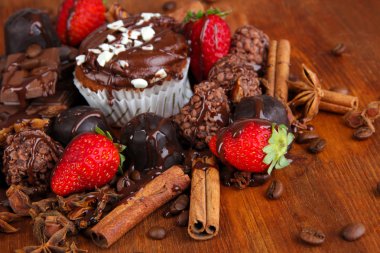 lezzetli kek farklı Tatlılar yakın çekim