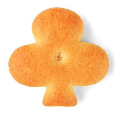 beyaz izole lezzetli kraker