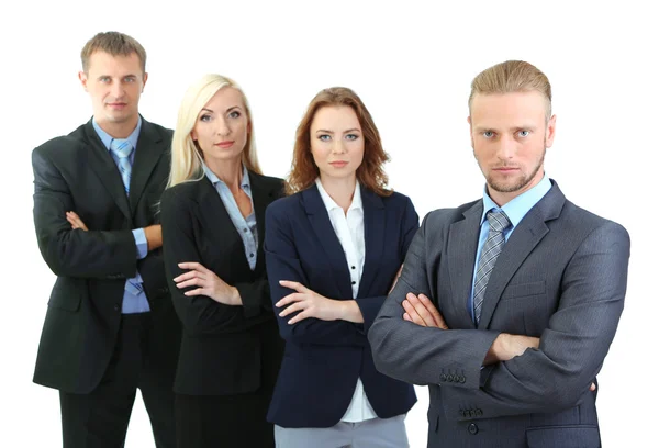 Group of business people isolated on white — Stock Photo, Image