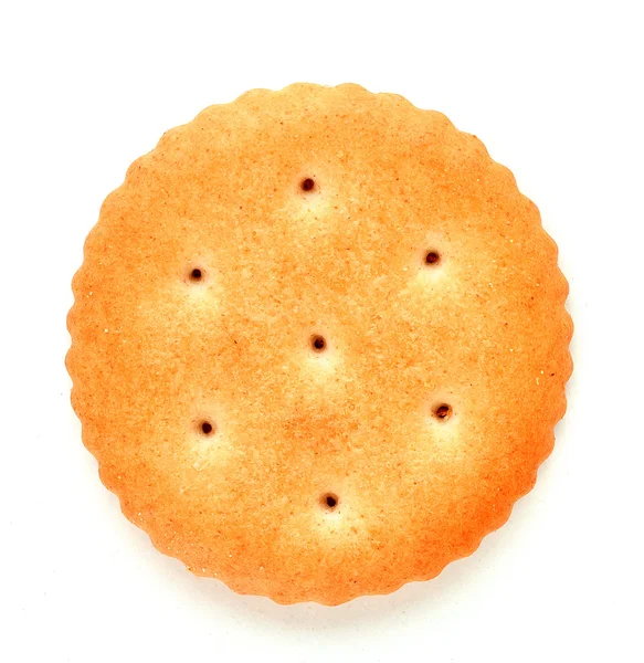 Delicious cracker isolated on white — Stock Photo, Image