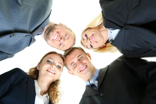 Grupo de empresários isolados em branco — Fotografia de Stock