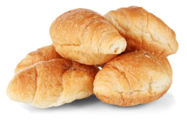 beyaz izole lezzetli ay çöreği