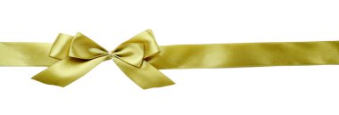 renk hediye saten şerit yay, üzerinde beyaz izole