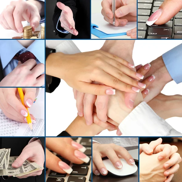 Business collage — Stock Photo, Image