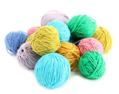 çok renkli clews üzerinde beyaz izole