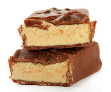 beyaz izole lezzetli çikolata