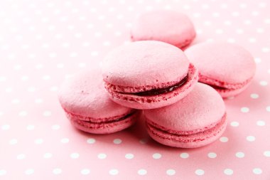 üzerinde tablo yakın çekim yumuşak macaroons