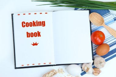 pişirme bir kavram. bakkaliye boş kitabı ile yakın çekim