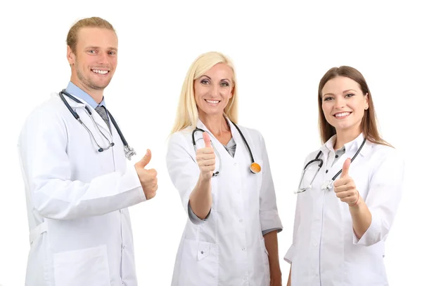 Medical workers isolated on white — Stock Photo, Image