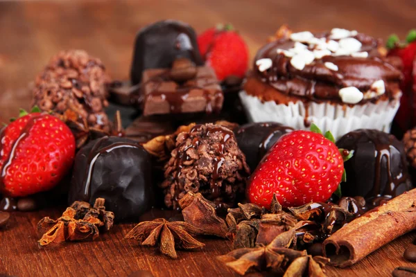 lezzetli kek farklı Tatlılar yakın çekim