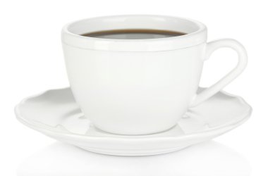 beyaz izole kahve fincanı
