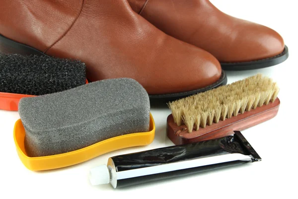 Shoe Polishing close up — Stock Photo, Image