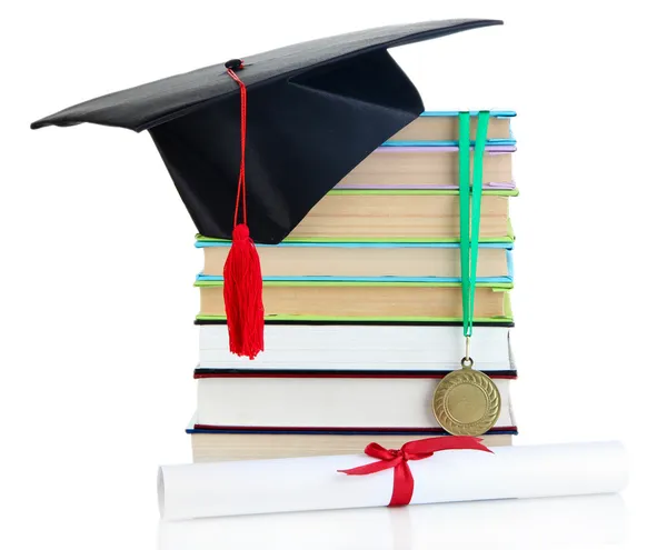 Medaglia per il conseguimento dell'istruzione con diploma — Foto Stock