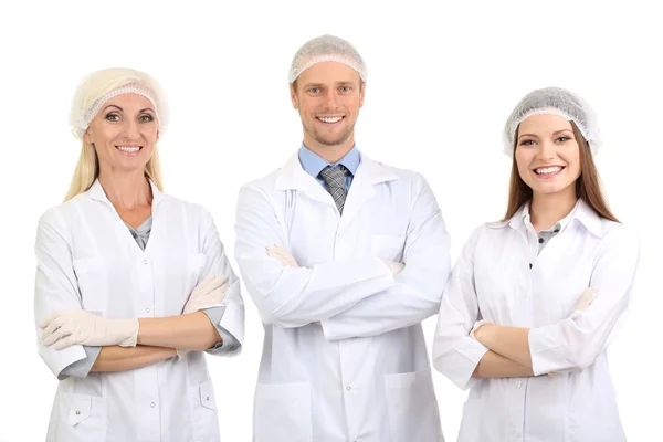 Medizinisches Personal isoliert auf weiß — Stockfoto