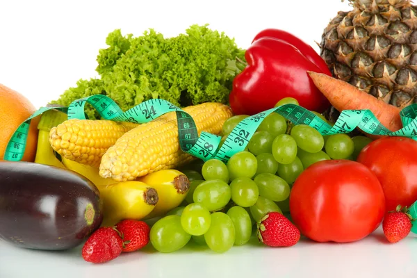 Fresh vegetables isolated on white — Stock Photo, Image