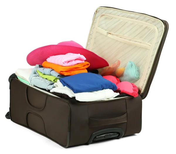 Suitcase with clothes — Stock Photo, Image