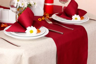 Restoran zarif Tablo ayarı