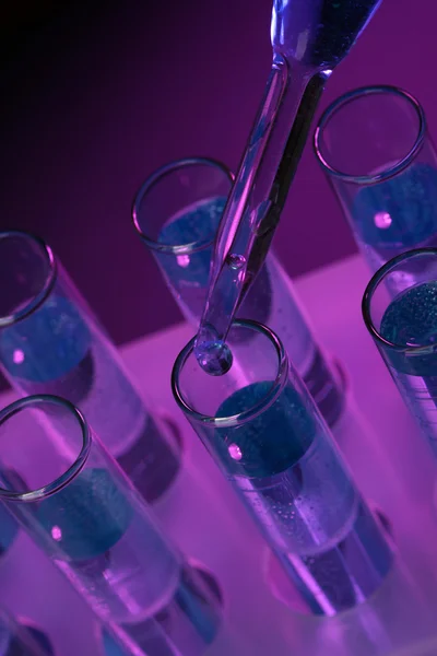 Test-tubes with liquid — Stock Photo, Image