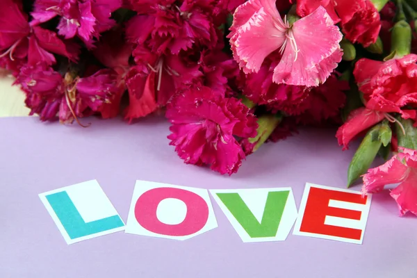 Bouquet of carnations — Stock Photo, Image