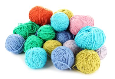 çok renkli clews üzerinde beyaz izole