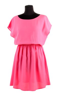 manken üzerinde beyaz izole üzerinde güzel bir elbise