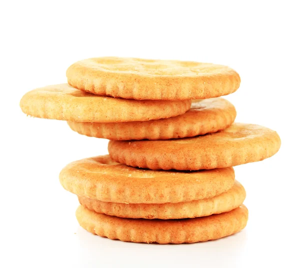 Deliciosas galletas aisladas en blanco — Foto de Stock