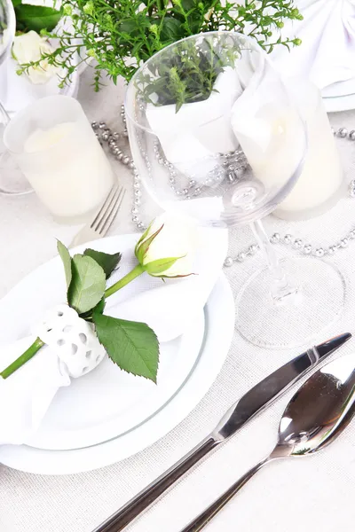 Table arrangement in restaurant — Stock Photo, Image