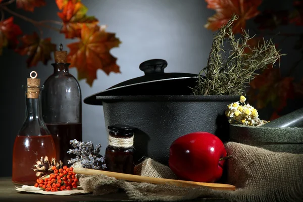 Skrämmande halloween laboratorium — Stockfoto