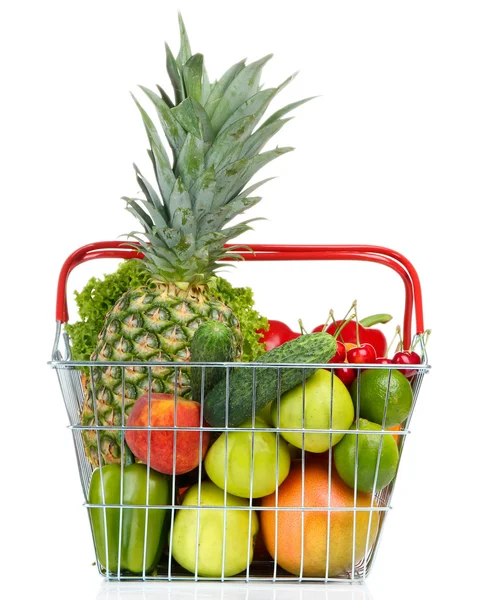 Sortiment an frischem Obst und Gemüse — Stockfoto