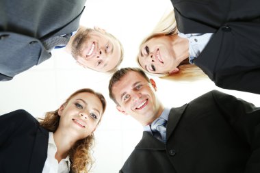 bir grup iş adamı beyazlar üzerinde izole edilmiş