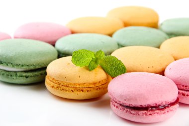 nazik macaroons yakın çekim