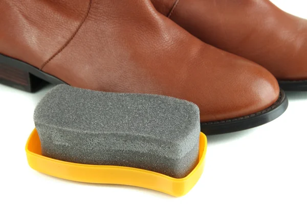 Shoe Polishing close up — Stock Photo, Image