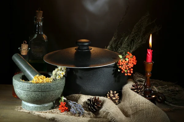 Scary Halloween laboratory — Stock Photo, Image