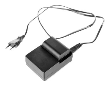 þarj cihazýna ve bataryaya üzerinde beyaz izole