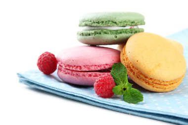 beyaz izole yumuşak macaroons
