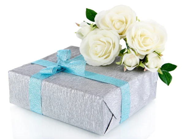 Romantic parcel isolated on white — Stock Photo, Image