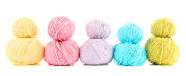 çok renkli clews üzerinde beyaz izole