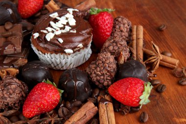 lezzetli kek farklı Tatlılar yakın çekim