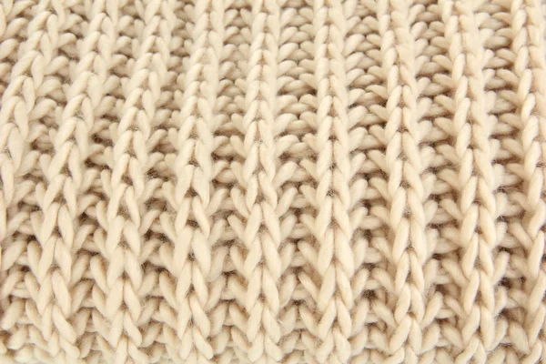 Warm knitted scarf close up