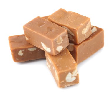 birçok şekerleme üzerine beyaz izole