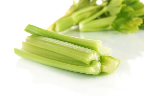 Fresh green celery isolated on white — Stock Photo, Image