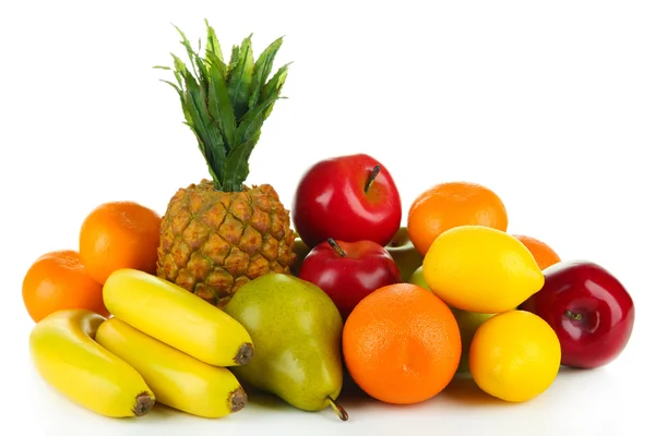 Beautiful fruits isolated on white — Stock Photo, Image