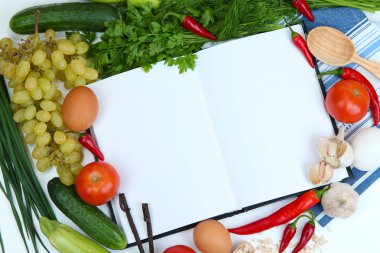 pişirme bir kavram. bakkaliye boş kitabı ile yakın çekim