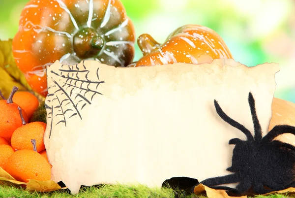 Composición de Halloween sobre fondo natural —  Fotos de Stock