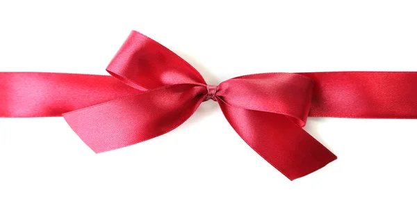 Color gift satin ribbon bow, isolated on white Stock Picture