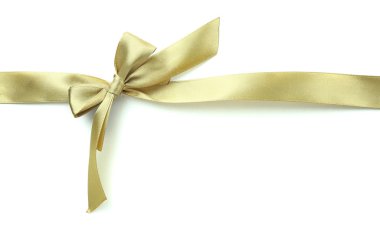 renk hediye saten şerit yay, üzerinde beyaz izole
