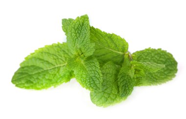 Beyazda izole edilmiş nane