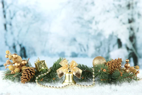 Composizione delle decorazioni natalizie — Foto Stock