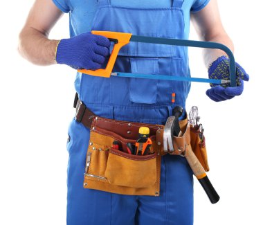 Foreman'ın üzerinde beyaz izole