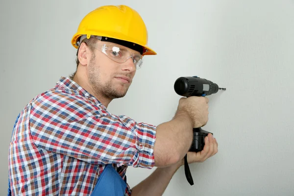 Retrato del joven capataz en la habitación — Foto de Stock